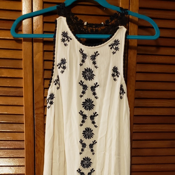 White/Navy Summer Dress - Picture 1 of 1